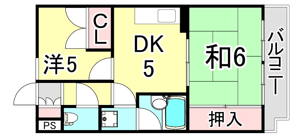 フローレンス西宮Ⅰの間取り