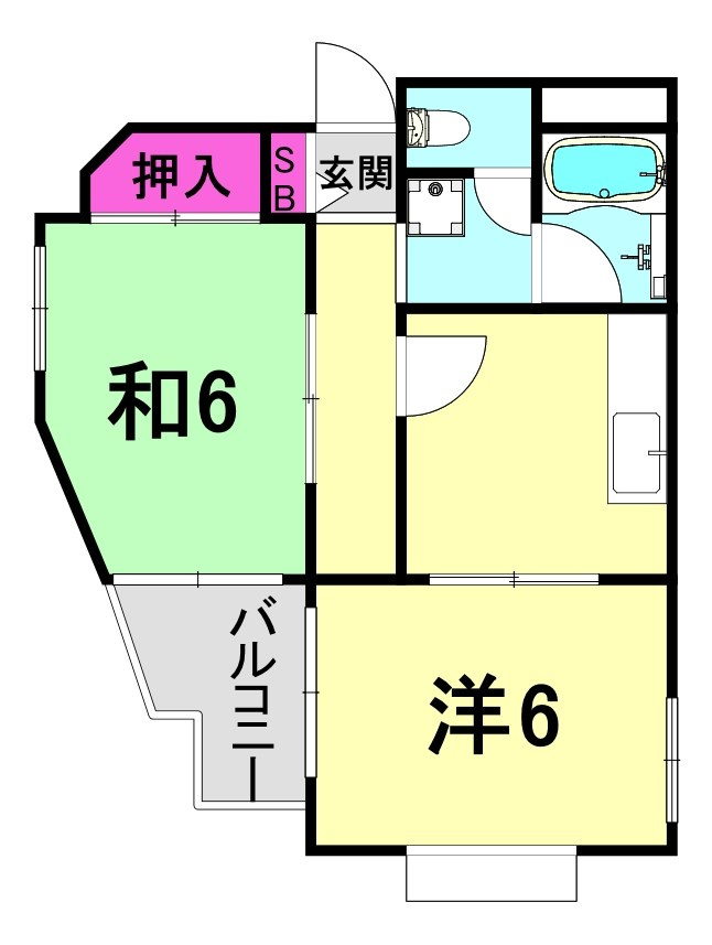 フローレンス西宮Ⅰの間取り