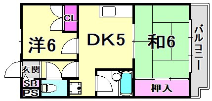 フローレンス西宮Ⅰの間取り