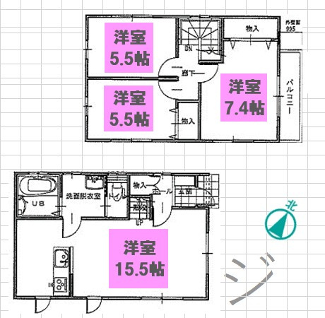 グランソフィア上の間取り