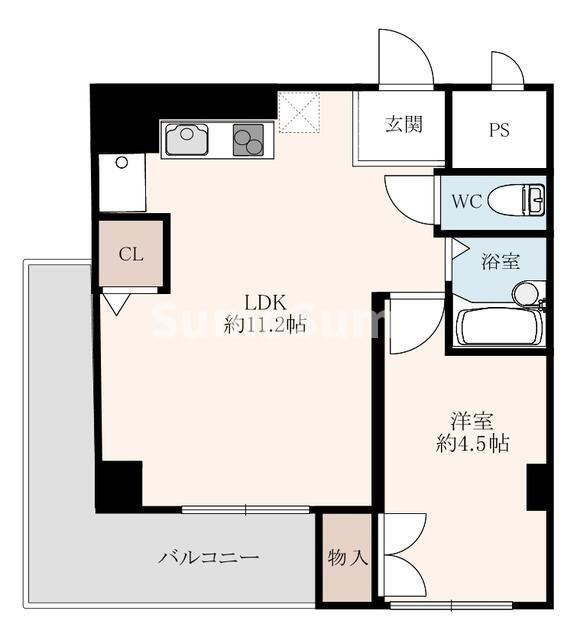 マブランシェット弦月の間取り