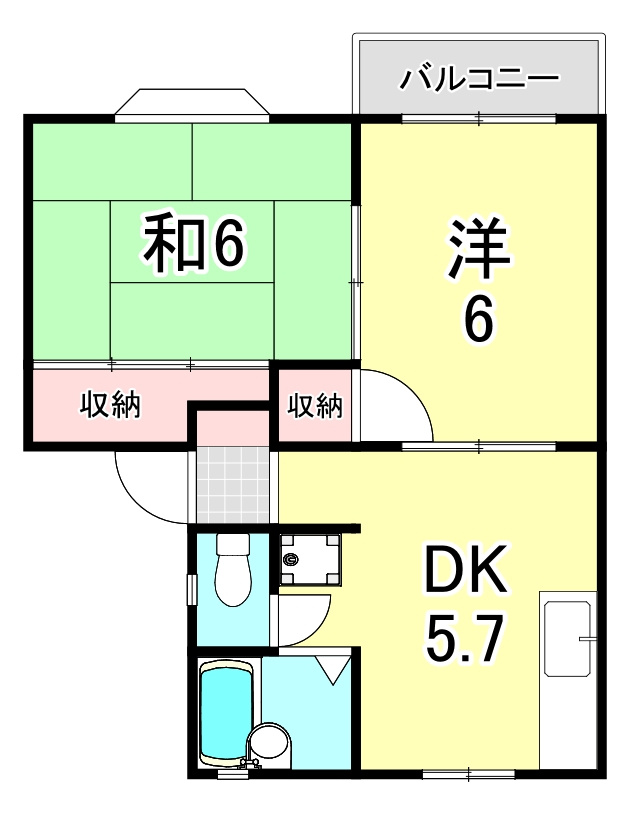 ラフォーレハタⅠの間取り