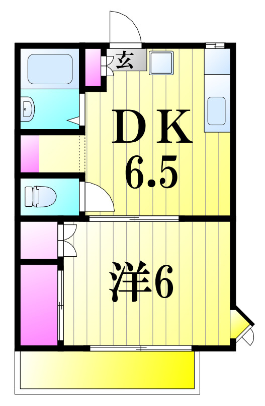 さつきコーポの間取り
