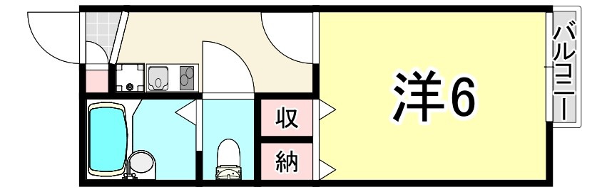 レオパレススプルース鳴尾の間取り