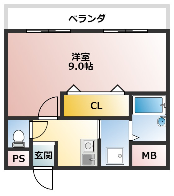 サンコークレアールの間取り