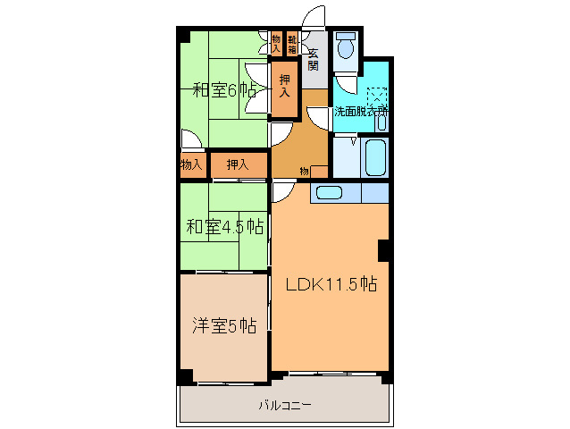 レジデンス西岡の間取り