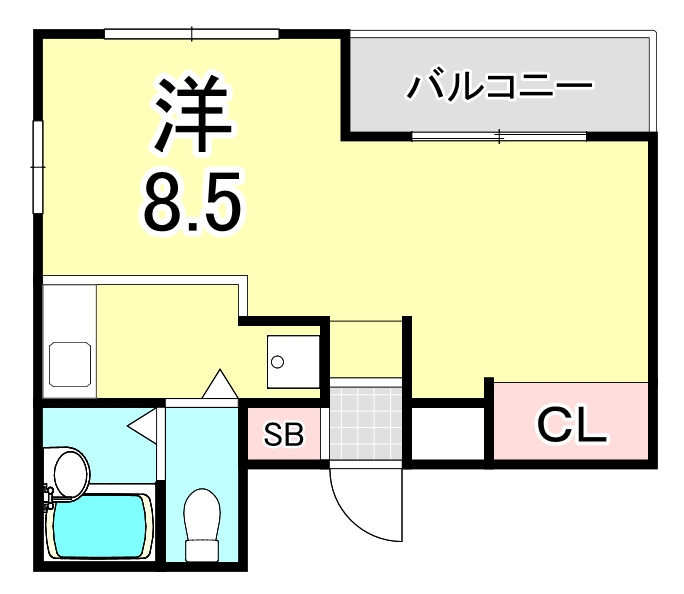 レジデンシア甲子園口（天道町）の間取り