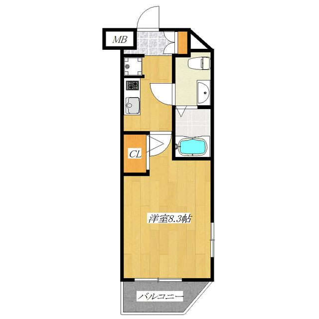 グロウワード東京Ｎｏｒｔｈアリビエの間取り|2面採光の角部屋です♪
