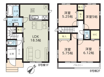 千葉市稲毛区長沼町　新築分譲住宅B号棟