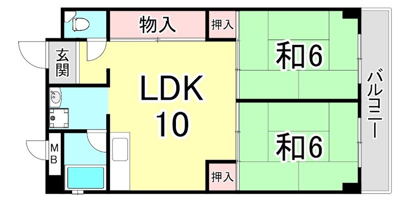 加島第3マンションの間取り