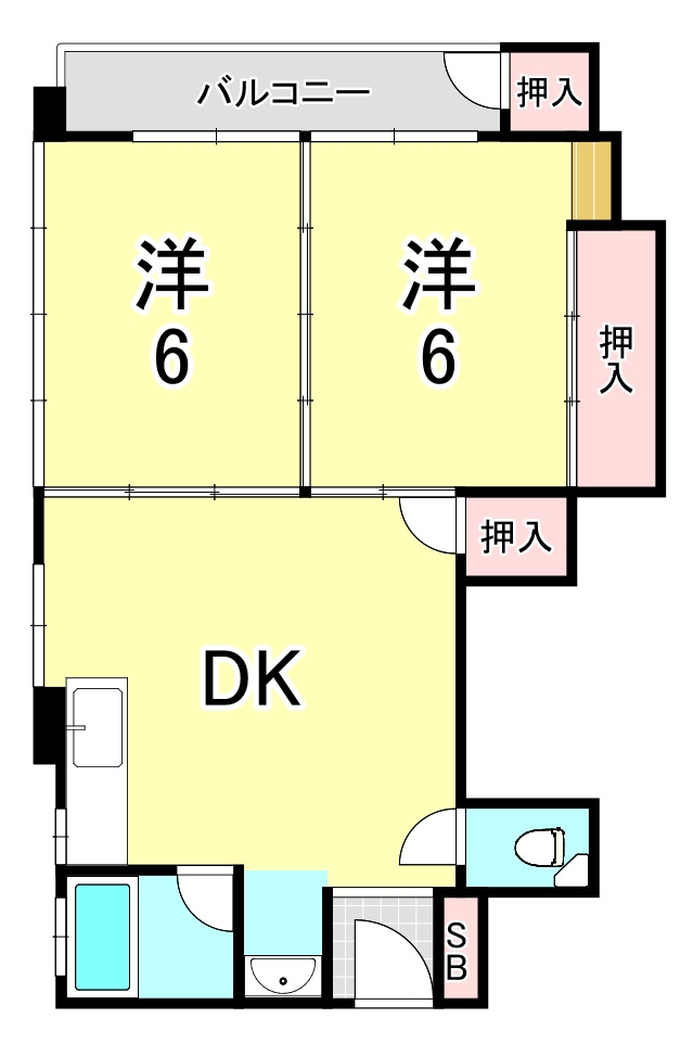 新光マンションの間取り