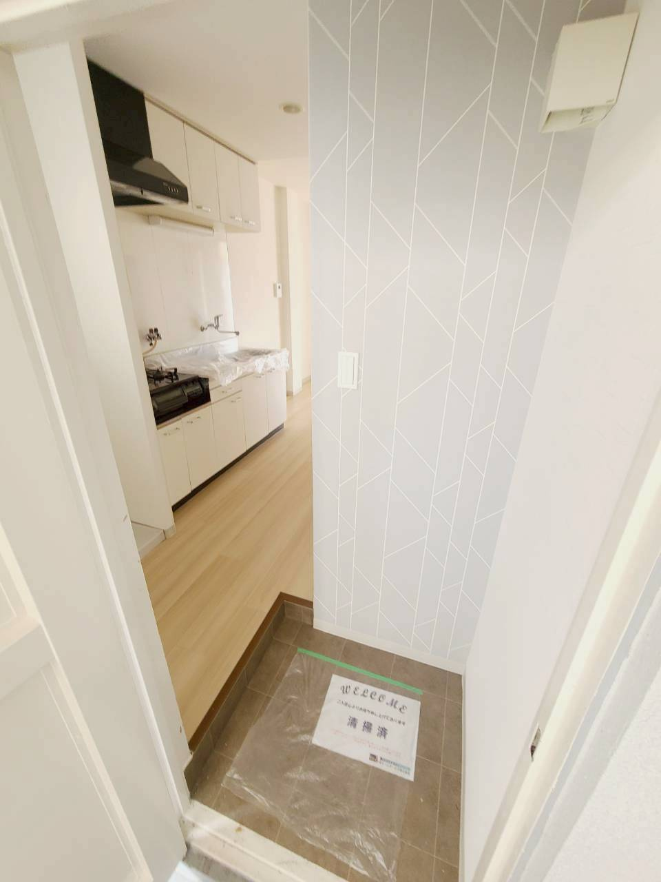 藤本マンションの玄関