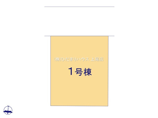 西区中釘　平屋新築戸建　ブルーミング01の区画図