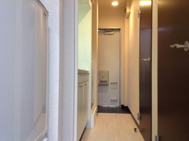 落ち着いた玄関です