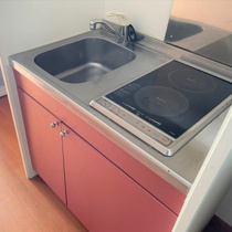 コンパクトなキッチンで掃除もラクラク