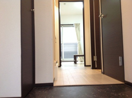 落ち着いた玄関です