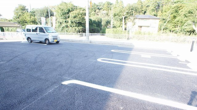 駐車場に車を止められます