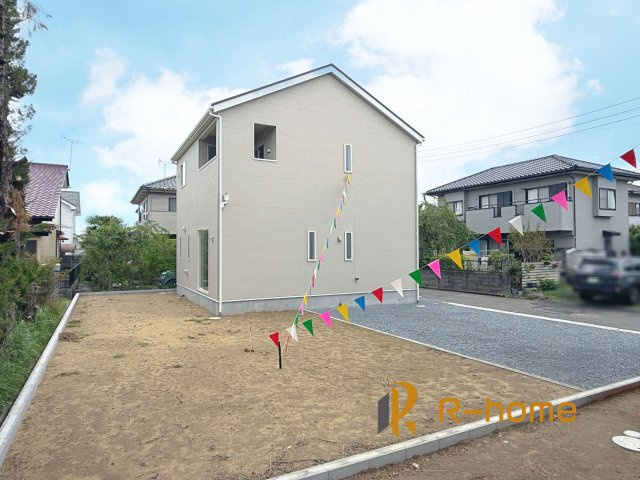 鉾田市舟木第1　新築戸建て　1号棟の外観|建物完成いたしました！ご予約で『平日』や『夕方』などでもご見学可能です！