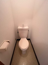 落ち着いた色調のトイレです