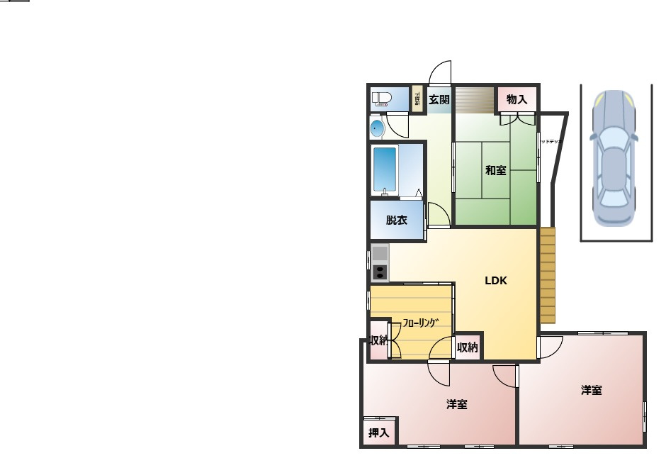 岩田邸の区画図