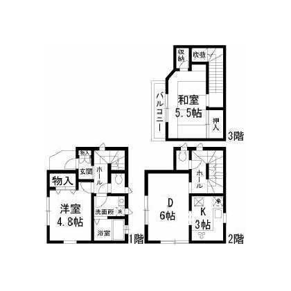 世田谷区代沢１丁目貸家
