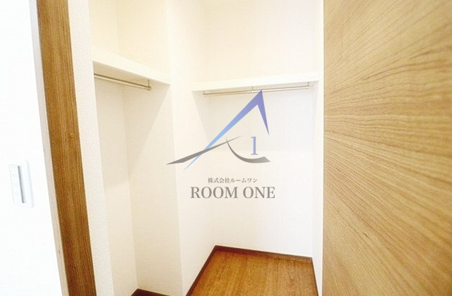 リコルテ川崎の収納|ウォークインクローゼットです。