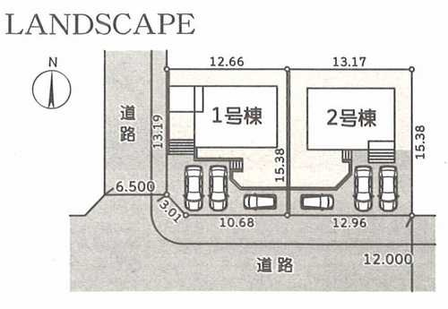 厚木市毛利台３丁目第2　新築戸建全2棟　１号棟の区画図
