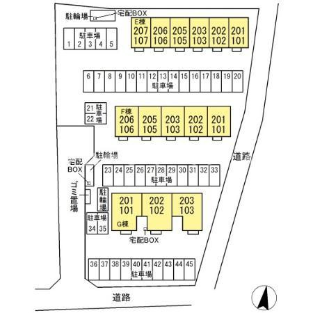 スカイブルー　Ｇの区画図