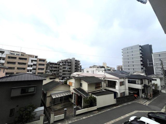 ビレッタ百道の展望|南向きなので陽当たりよく洗濯物もよく乾きそうですね♪