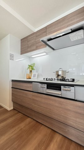 D’グラフォート世田谷芦花公園のキッチン|コンパクトなキッチンで掃除もラクラク
