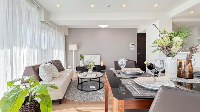 D’グラフォート世田谷芦花公園の居間・リビング|ゆったり過ごせるリビングです