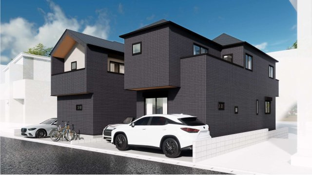 戸塚区平戸5丁目　新築戸建　全2区画の外観|◆一戸建てを中心とした街並みが整然と続き、周辺は高い建物が建っていないので、緑の多い閑静な趣を感じる環境です。街並みや周辺環境も重要なポイントです！！