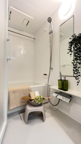 ライオンズマンションお花茶屋の浴室|コンパクトで使いやすいお風呂です