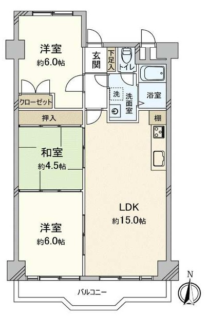東奈良高層住宅E棟の画像