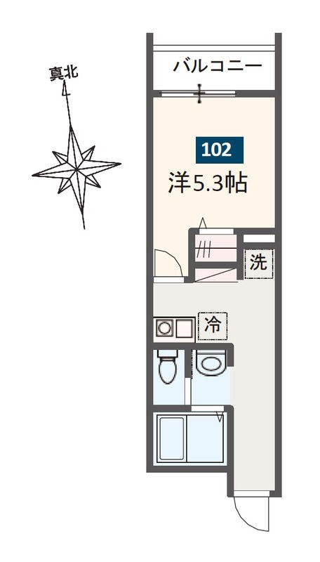 MELDIA八広Ⅴの間取り