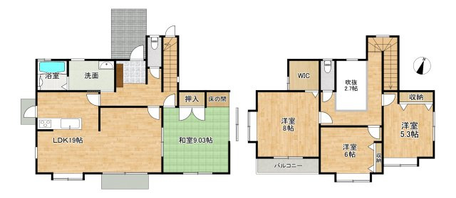 セレーノラ・ヴィータ幸町中央の間取り