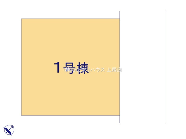 上尾市原市12期　新築戸建　ブルーミング01の区画図