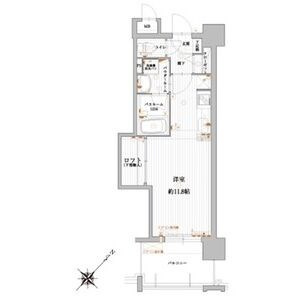 アクタス天神セントラルタワーⅡの間取り