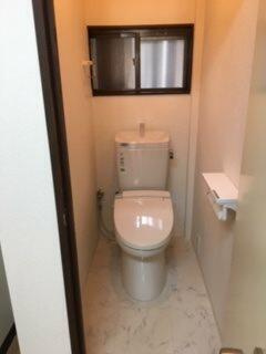 温水洗浄便座は残置です。