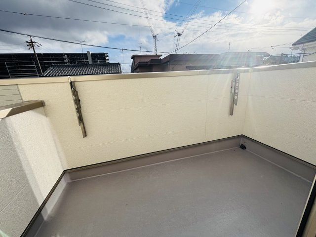 港区津金｜名古屋市の戸建ならホームアップのバルコニー|南向きで洗濯物も乾きやすい