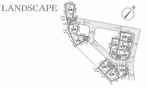 大和市福田第2　新築戸建全10棟　1号棟の区画図