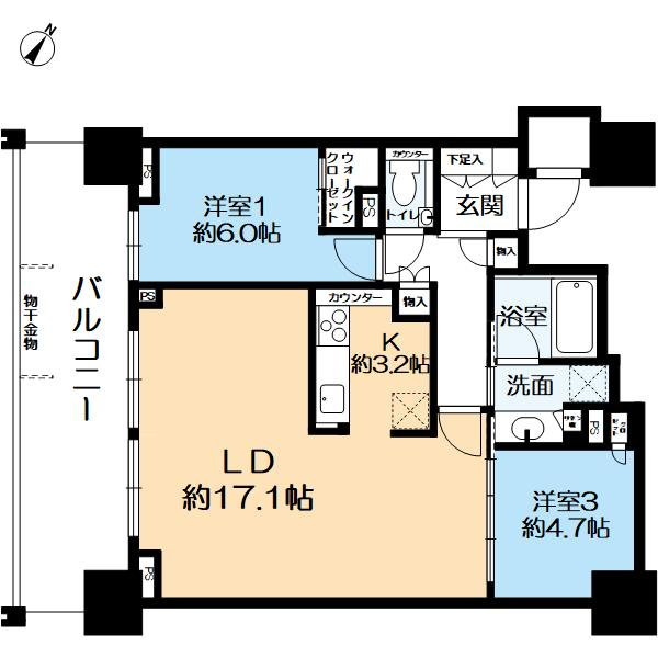 ベイシティタワーズ神戸EASTの間取り