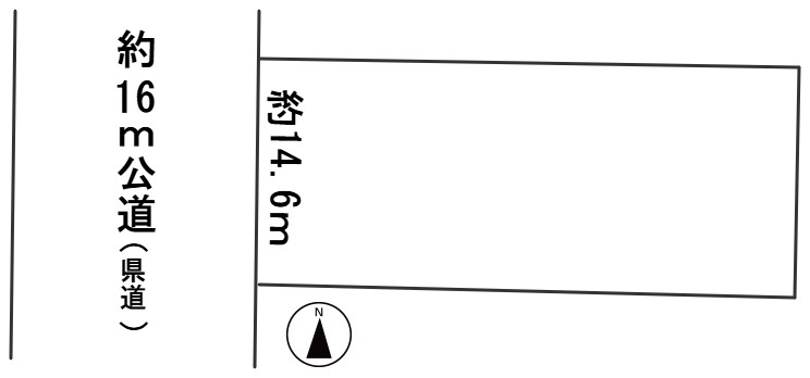 ６５６８５　羽島市竹鼻町丸の内土地の区画図