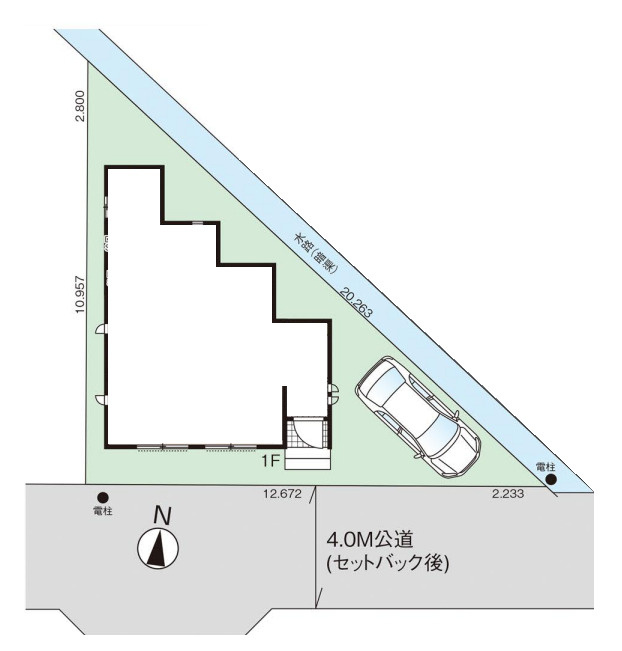 さいたま市日進町　12期　新築一戸建て　グラファーレ　01の区画図|1号棟