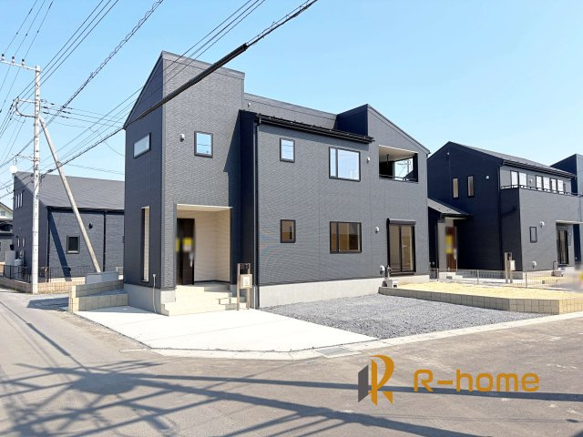 ひたちなか市田彦10期　新築戸建て　1号棟の外観|ご予約を頂ければ、『平日』はもちろん『早朝』や『夜間』もご見学可能です♪お気軽にお申し付けください♪