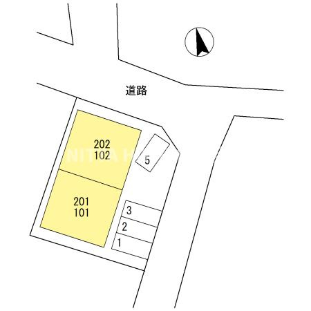 エールハイムⅠの区画図