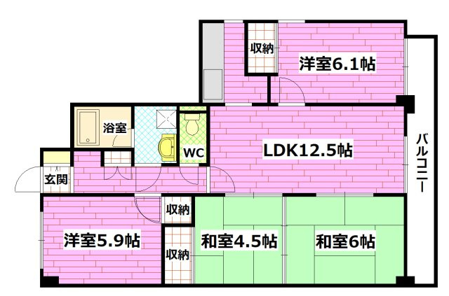サンシティ海田の間取り