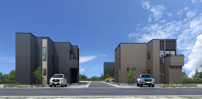 【外観パース】 | 高知市愛宕山南町/３区画