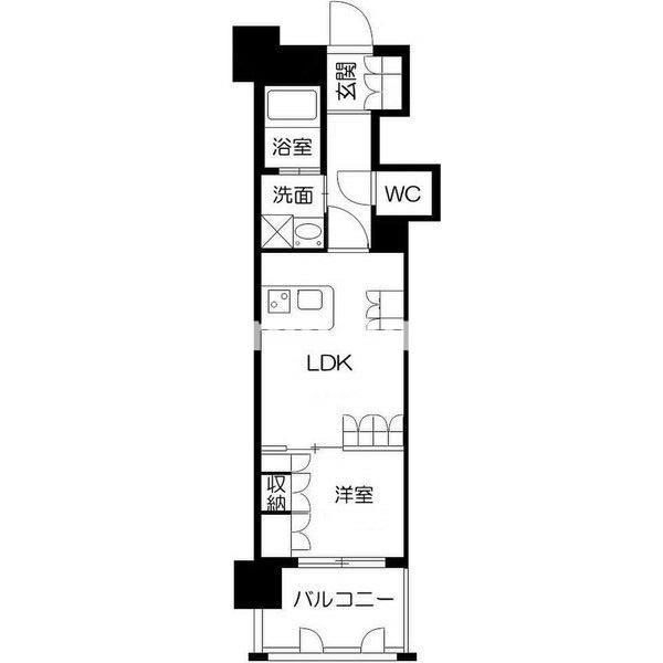 サンロージュ薬院駅前の間取り