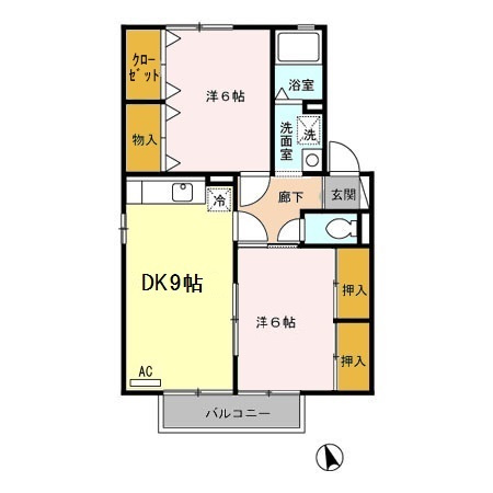 【間取り】 | シャルマンコートA・B B棟